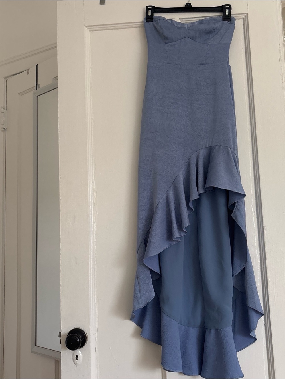 Lulu's Lilac Strapless High-Low Ruffle Dress - Picture 7 of 8